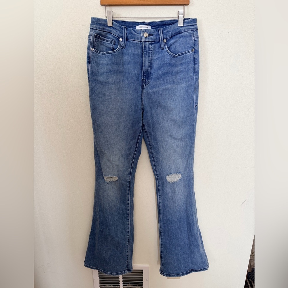 Good American good flare jeans size 10/30
